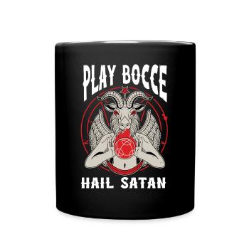 Joueur de pétanque drôle - Mug uni - noir - Devant