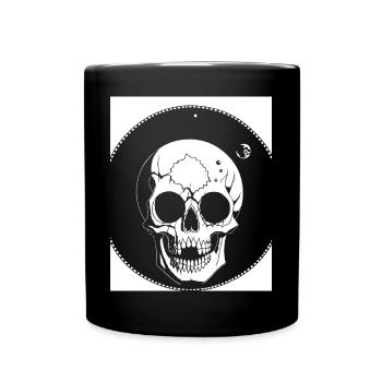 Horreur Crâne Crâne Art Crâne Gothique Heavy Metal - Mug uni - noir - Devant