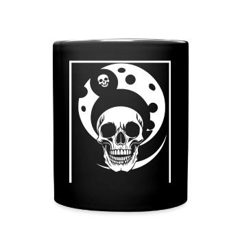 Horreur Crâne Crâne Art Crâne Gothique Heavy Metal - Mug uni - noir - Devant