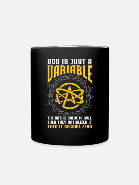 Atheist Atheismus - Tasse einfarbig - Schwarz