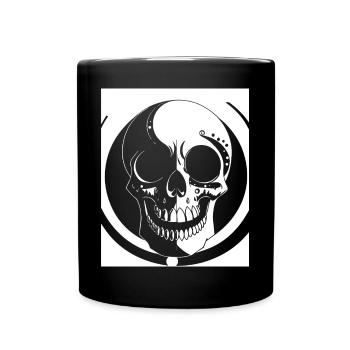 Horreur Crâne Crâne Art Crâne Gothique Heavy Metal - Mug uni - noir - Devant