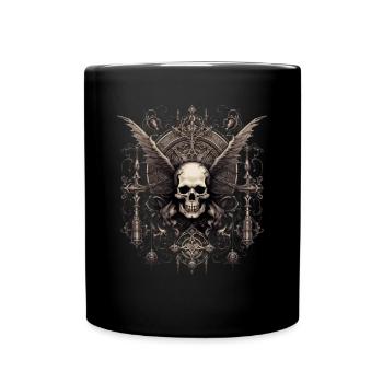 Gothik Okkult Satan Gotik Schwarze Szene Wicca - Tasse einfarbig - Schwarz - Vorne