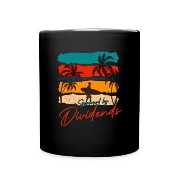 Sponsored by dividends - Full Colour Mug - black - Front