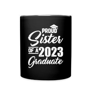 Fière soeur d’un match de remise des diplômes 2023 - Mug uni - noir - Devant