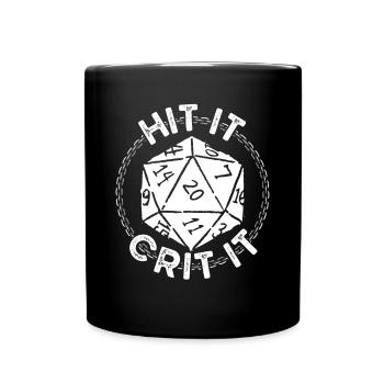 Schlagen Sie Es, Kritisieren Sie Es - Tasse einfarbig - Schwarz - Vorne
