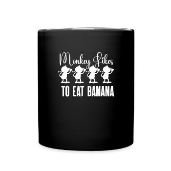 Banana Fruit Lover Funny Bananas - Full Colour Mug - black - Front
