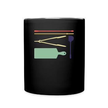 glassblowing tools glassblowing glassblowers - Full Colour Mug - black - Front