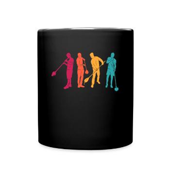 Glassblower Retro - Soufflage de verre - Mug uni - noir - Devant