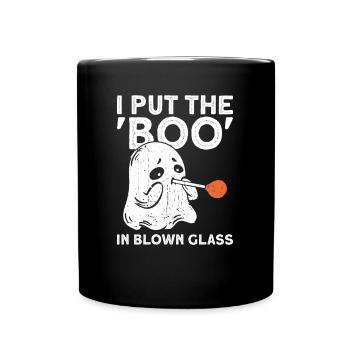 J’ai le 'BOO' en verre soufflé - - Mug uni - noir - Devant