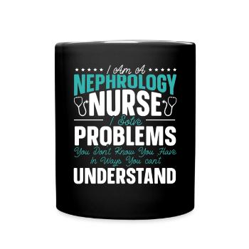 Néphrologie Infirmière Emploi médical Médecine Soins infirmiers - Mug uni - noir - Devant