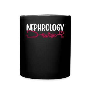 Nephrology Nurse Medical Job Medicine Nursing - Full Colour Mug - black - Front
