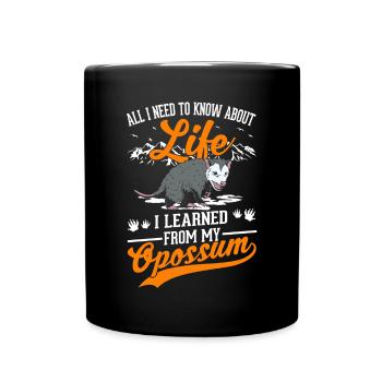 Opossum Cadeau Marsupial Opossum - Mug uni - noir - Devant