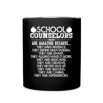 School Counselor School Counselor My Job - Full Colour Mug - black - Front