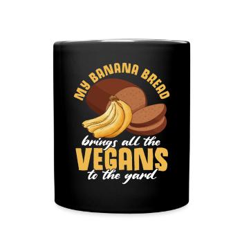 Drôle de vêtements de cuisson au pain aux bananes - Mug uni - noir - Devant