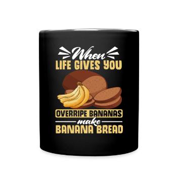 Drôle de vêtements de cuisson au pain aux bananes - Mug uni - noir - Devant