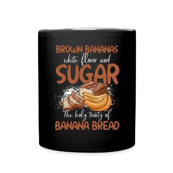 Drôle de vêtements de cuisson au pain aux bananes - Mug uni - noir - Devant