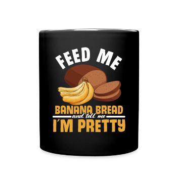 Drôle de vêtements de cuisson au pain aux bananes - Mug uni - noir - Devant