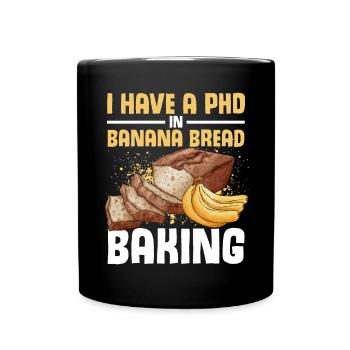 Drôle de vêtements de cuisson au pain aux bananes - Mug uni - noir - Devant