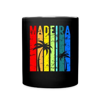 Madeira Urlaub Atlantik Insel Portugal Geschenk - Tasse einfarbig - Schwarz - Vorne