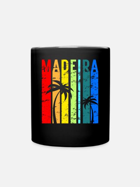 Madeira Urlaub Atlantik Insel Portugal Geschenk - Tasse einfarbig - Schwarz