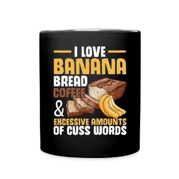 Drôle de vêtements de cuisson au pain aux bananes - Mug uni - noir - Devant