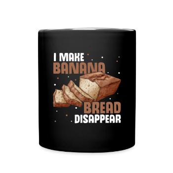 Drôle de vêtements de cuisson au pain aux bananes - Mug uni - noir - Devant