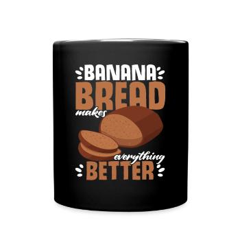 Drôle de vêtements de cuisson au pain aux bananes - Mug uni - noir - Devant