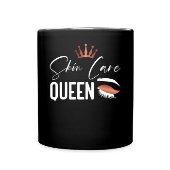 Cute Esthetician Skincare - Full Colour Mug - black - Front