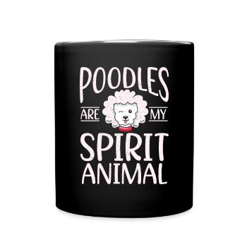 Cadeaux Caniche - Mug uni - noir - Devant