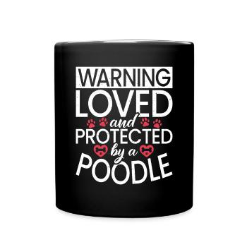 Cadeaux Caniche - Mug uni - noir - Devant