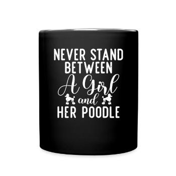 Cadeaux Caniche - Mug uni - noir - Devant