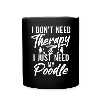 Cadeaux Caniche - Mug uni - noir - Devant