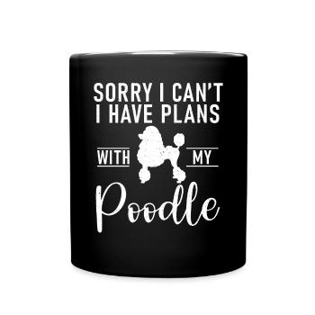 Cadeaux Caniche - Mug uni - noir - Devant