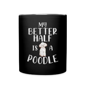 Cadeaux Caniche - Mug uni - noir - Devant