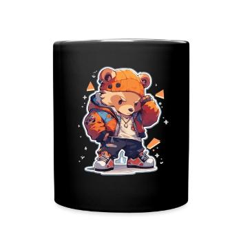 Bear Bears Bears Baby Bear Hip Hop - Full Colour Mug - black - Front