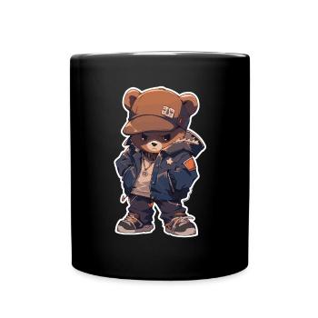 Bear Brown Bear Bear Bear Head Bear Baby - Full Colour Mug - black - Front