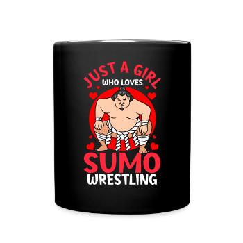 Lutteur de sumo japonais - Mug uni - noir - Devant