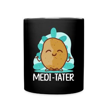 Buddhismus Buddhist Buddha Kartoffel - Tasse einfarbig - Schwarz - Vorne