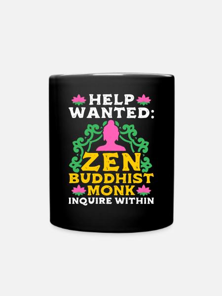 Buddhism Buddha - Full Colour Mug - black