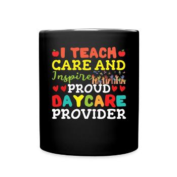 I Teach Care And Inspire - Full Colour Mug - black - Front