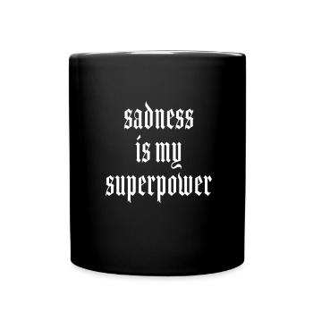 Gothic-ästhetik Soft Grunge Goth Schwarz Dunkel - Tasse einfarbig - Schwarz - Vorne