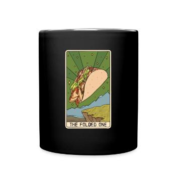 Lecteur de carte de tarot Taco Lover Taco Eater Mexicain - Mug uni - noir - Devant