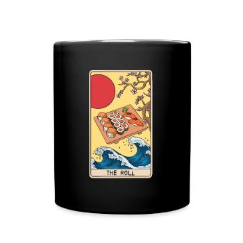 Tarotkartenleser Sushi Liebhaber Sushi Esser - Tasse einfarbig - Schwarz - Vorne