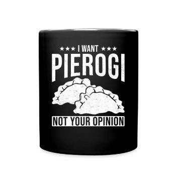 Pierogi dumplings - Full Colour Mug - black - Front