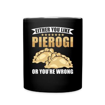 Pierogi dumplings - Full Colour Mug - black - Front