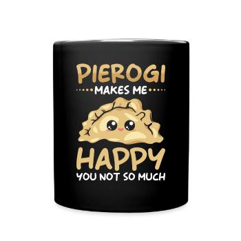 Pierogi dumplings - Full Colour Mug - black - Front
