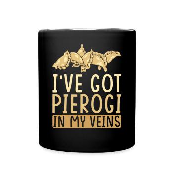 Pierogi dumplings - Full Colour Mug - black - Front