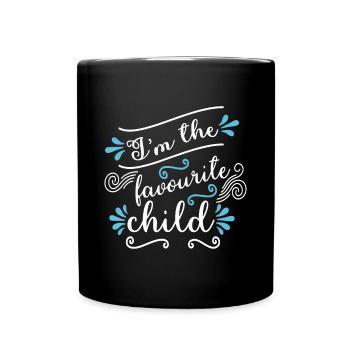 I'm The Favourite Child Funny Joke Family Matching - Full Colour Mug - black - Front