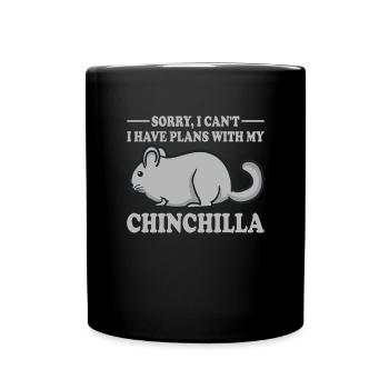 Chinchillas Citation Funny Chinchilla - Mug uni - noir - Devant