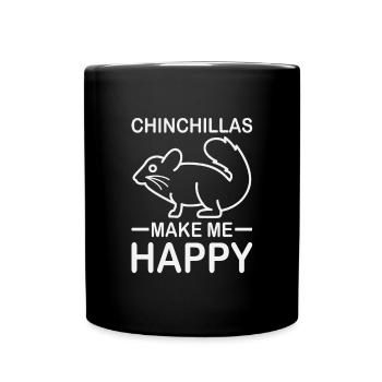 Chinchillas Citation Funny Chinchilla - Mug uni - noir - Devant